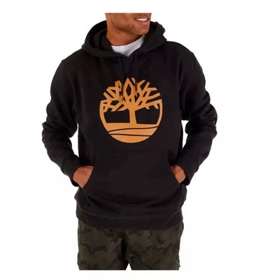 Men's Timberland Black/Wheat Boot Tree Logo Pullover Hoodie XL - Image 1 of 4