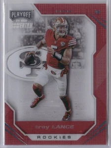 Trey Lance RC 2021 Panini Chronicles Playoff Momentum Rookies #PMR-3 49ers - Imagen 1 de 2