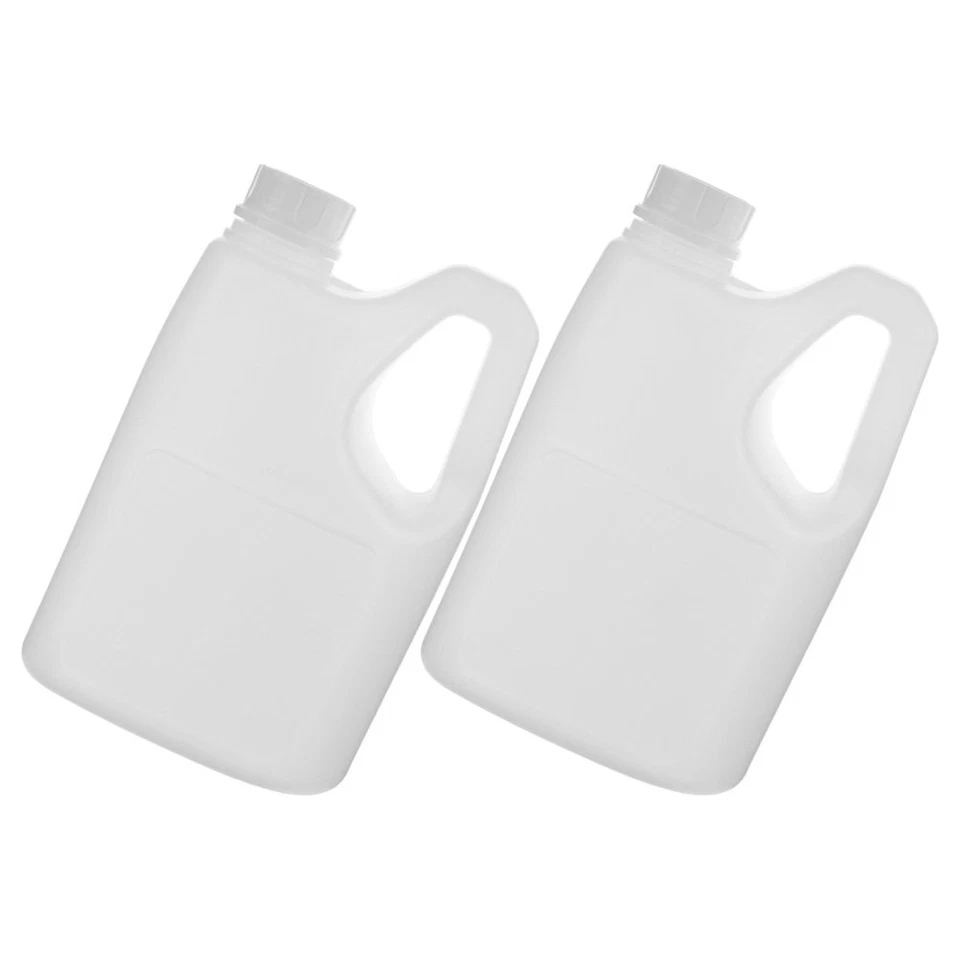  2 Stück Getränkebehälter aus Kunststoff mit Griff und Deckel, 2 l, leere - Bild 1 von 4