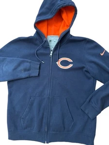 Chicago Bears Nike Men’s Full Zip Up Jacket Size XL NFL Bears Logo Navy Blue - Picture 1 of 10