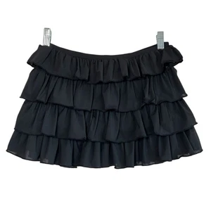 Out From Under Cammy Ruffle Trim Micro Skort XS Y2K Boho Fairy Romantico Nuovo con etichette - Foto 1 di 5