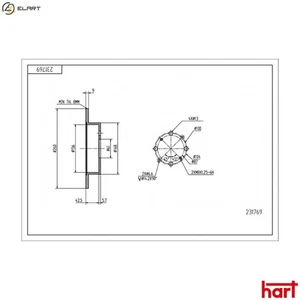 2x BRAKE DISC 231 769 FOR MG HONDA CIVIC/Hatchback/Aerodeck/VII/Fastback 1.8L - Picture 1 of 9