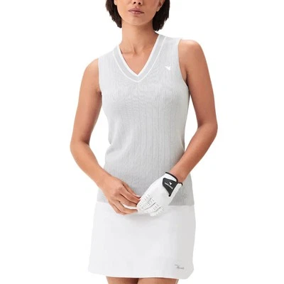 Macade 女式 Ana 无袖 V 领高尔夫背心灰尘 - SS25 全新 — 第 1/3 张图片