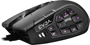 EVGA X15 MMO Gaming Mouse, 8k, Wired, Black, Customizable, 16,000 DPI, Black  - Picture 1 of 6