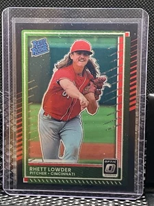 Rhett Lowder 2025 Donruss Optic Rate Rookie Black Velocity  #29/39 - Reds - Picture 1 of 2