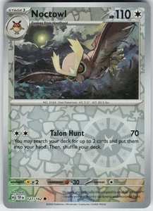 Pokemon Noctowl 127/162 SV05: Temporal Forces NM Reverse Holo card - Picture 1 of 2