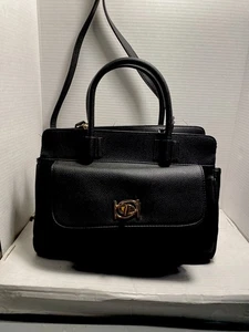 BLACK BEBE HANDBAG PURSE BAG W/ DETACHABLE SHOULDER STRAP# 802 - Photo 1/6