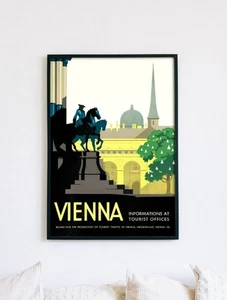 Vienna Vintage Travel Poster - Picture 1 of 5