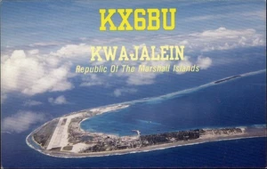 Marshallinseln KWAJALEIN KX6BU San Francisco Vintage QSL Hame Radio Postkarte - Bild 1 von 2