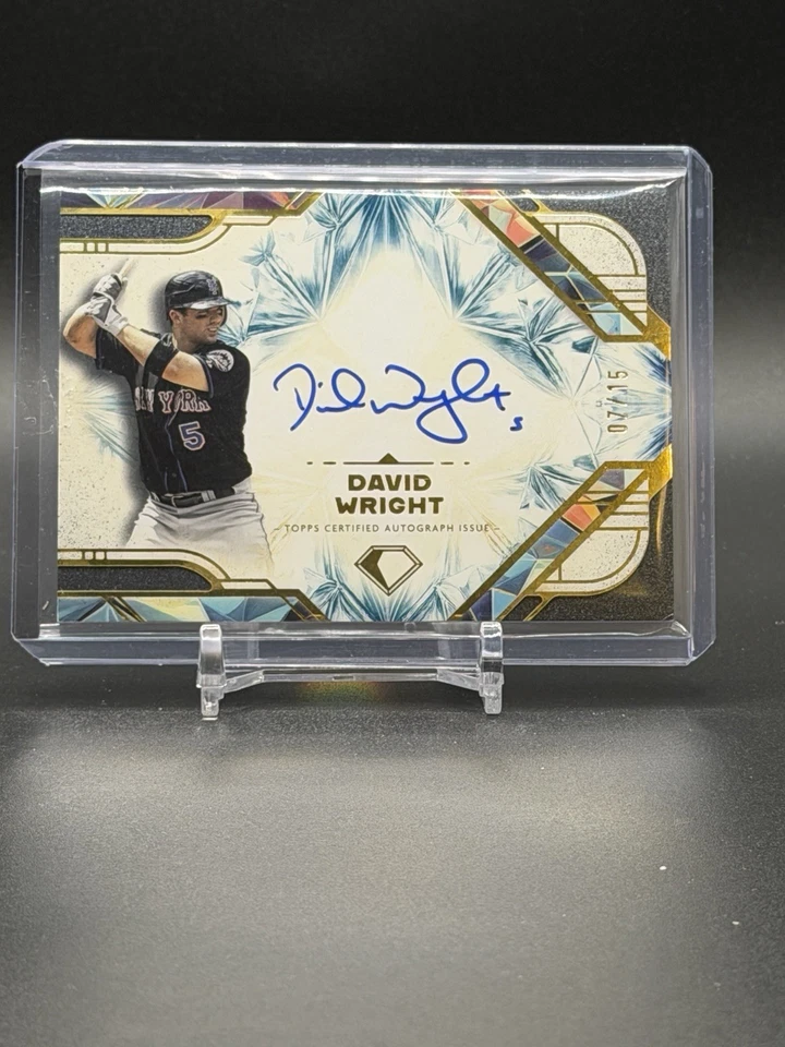 Autógrafo cromado Topps Diamond Icons David Wright 2025/15 Mets DIA-DW Foto 1 de 2