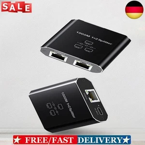 Ethernet Splitter 1 To 2 Gigabit RJ45 LAN Network Extension Ethernet Splitter &H - Bild 1 von 9