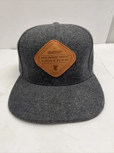 45NRTH Red Wing Leder Wollmischung Druckknopflasche Mütze grau gebraucht, in einwandfreiem Zustand - Bild 1 von 3