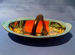 Antiguo cuenco Noritake Art Deco paseando dama plato con mango 1921-1933 muy bueno - Imagen 1 de 11