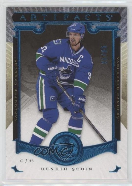 2015-16 Upper Deck Artifacts Sapphire /85 Henrik Sedin #82 HOF - Image 1 of 2