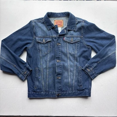 Chaqueta vaquera Levi’s Denim para niños talla juvenil extra grande azul con botones niños Foto 1 de 4