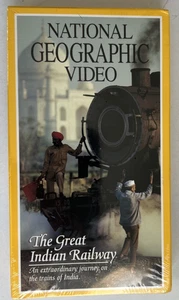 National Geographic Video - The Great Indian Railway VHS -  NEW Sealed - Picture 1 of 3