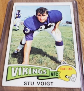 1975 TOPPS FOOTBALL STU VOIGT MINNESOTA VIKINGS #113 - Picture 1 of 2