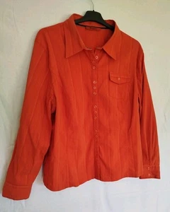 Damen- Hemdbluse WISSMACH ziegelfarben - rot Langarm 48 - Bild 1 von 5