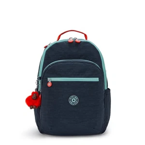Mochila grande Kipling SEOUL con protección para computadora portátil COSMO BLUE FW2025 PRECIO DE VENTA SUGERIDO POR EL FABRICANTE 98 £ - Imagen 1 de 8