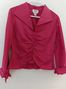 Blusa Profesional Talbots Rosa Pura Seda 18 X 19L Talla 6 - Imagen 1 de 5