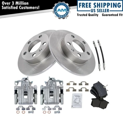 Kit de pastillas de freno y rotor semimetálico para Volkswagen Jetta 1999 Foto 1 de 4