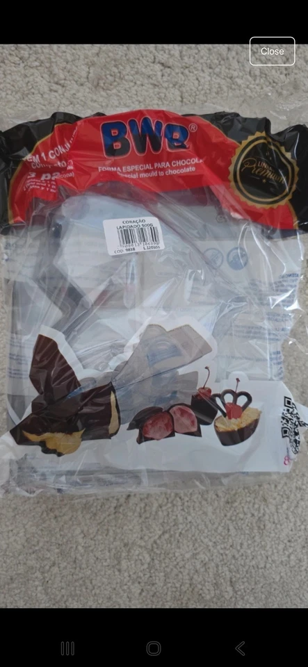 BWB 3 part chocolate mould Geometric heart 500g - Image 1 of 1