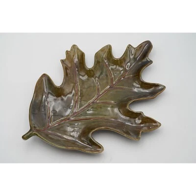 Pottery Barn Harvest Leaf 20 дюймов блюдо в форме большого листа / сервировочный поднос - Изображение 1 из 4