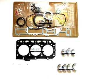 3D84E-5 3D84E-3 Metal Kit Main Rod Bearing+Full Gasket For Komatsu PN35MR PC25-1 - Picture 1 of 3