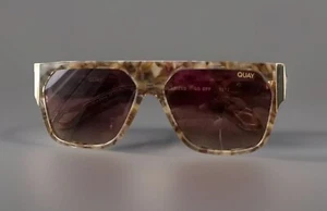 Quay go off 1212 brown marble polarized sunglasses NEW with Case - Picture 1 of 8