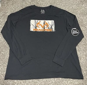 NWT Realtree Northern Outpost T-Shirt Mens 2XL Black Hunting Long Sleeve - Picture 1 of 4