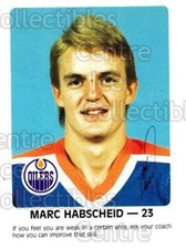 1984-85 Edmonton Oilers Red Rooster #12 Marc Habscheid