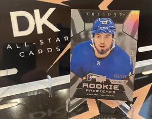 LUKAS ROUSEK RC 2023-24 TRILOGÍA ESTRENOS DE NOVATO #238 SUJETALIBROS ÚLTIMO 299/299 - Imagen 1 de 9