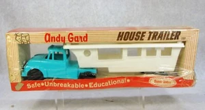 VINTAGE 1960'S ANDY GARD HOUSE TRAILER TRUCK PLASTIC TOY CAR MIB - Picture 1 of 4