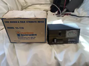 NOS American Electronics Field Strength Meter / SWR Bridge, model 95-128 - Zdjęcie 1 z 5