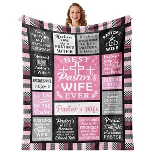 Pastor Wife Appreciation Gifts Pastors Wife Gifts Blanket 60"x50" Gifts for P... - Picture 1 of 7