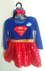 Bebé Niña Niño Súper Niña Disfraz Infantil Halloween Fiesta Vestir - Imagen 1 de 11