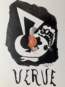 Georges Braque 'Woman in Pitcher' Lithograph 1952 Limited Edition Plate Signed - Picture 1 of 8
