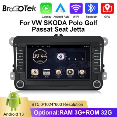 7" 32G For VW Golf MK5 Polo Passat Jetta Android Apple Carplay Autoradio Stereo - Bild 1 von 4