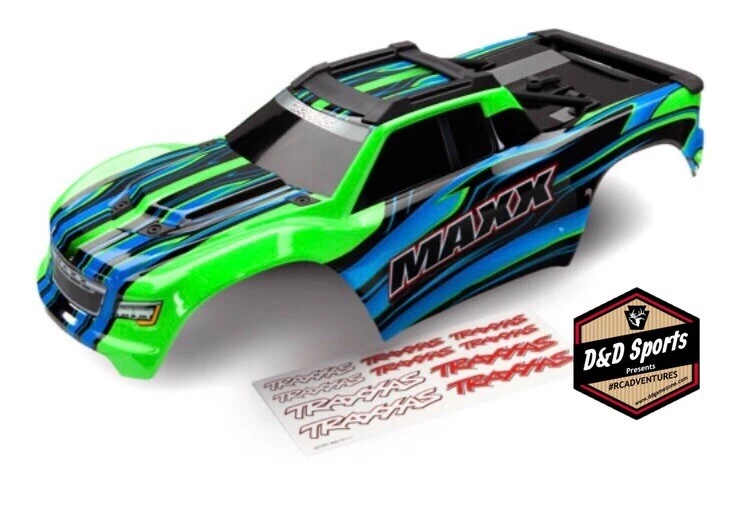 Traxxas 8911G Maxx Body, Green (painted)/ decal sheet 8911G New In Package - Image 1 of 1