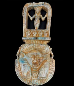 Rare Face of The Egyptian Hathor goddess of the sky & fertility and Love - Imagen 1 de 3