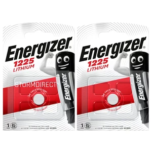 2 x Energizer 1225 CR1225 3v Lithium Coin Cell Batteries DL1225 exp 11-2032 - Picture 1 of 1