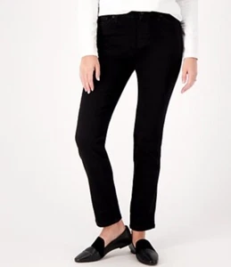 Denim & Co. Canyon Retreat Regular Easy Stretch Denim Jean Black Reg 2 A520631 - Picture 1 of 3