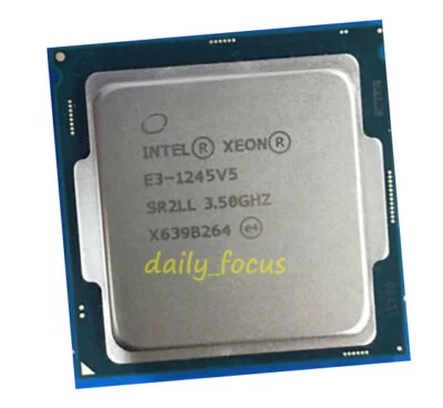 Intel Xeon E3-1245 v5 3.5 GHz LGA1151 4 cores SR2LL CPU Processor 8 MB - Image 1 of 4
