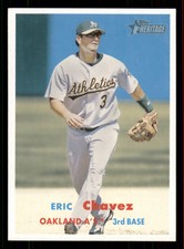 2006 Topps Heritage Eric Chavez #6  Oakland Athletics