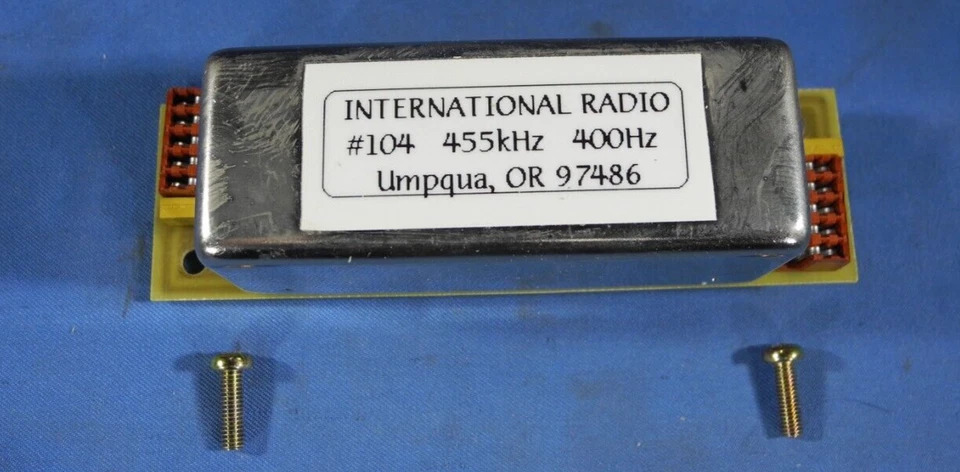 FILTRO INRAD #104 400Hz CW/RTTY KENWOOD YG-455C-1 TS-850S TS-450S TS-930S TS-940 Foto 1 de 4