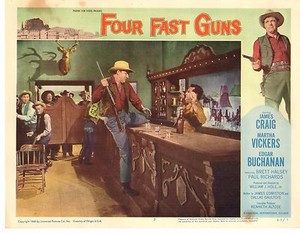 james craig martha vickers edgar buchanan four fast guns  11x14 Lobby Card LC795