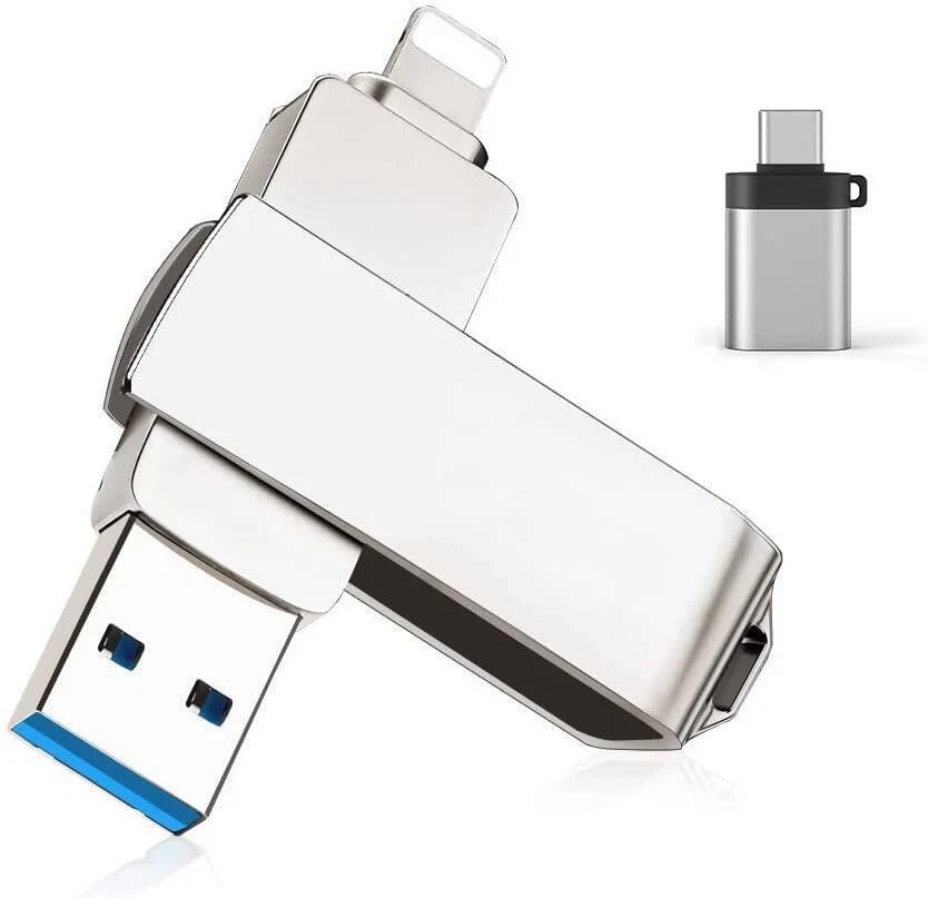 Kootion High Speed 128GB USB 3.0 128GB 3 in 1 For iphone /Cell phone/computer PC - Image 1 of 4