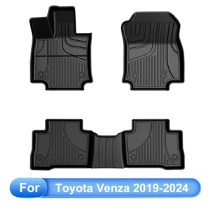 Car Floor Mats Liner Carpets For Toyota Venza 2019-2024 All Weather TPE Rubber - Picture 1 of 28