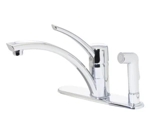 Pfister Parisa Pull-Out 3-Holes Sprayer Kitchen Faucet High-Arc Polished Chrome - Picture 1 of 3