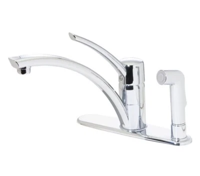 Pfister Parisa Pull-Out 3-Holes Sprayer Kitchen Faucet High-Arc Polished Chrome